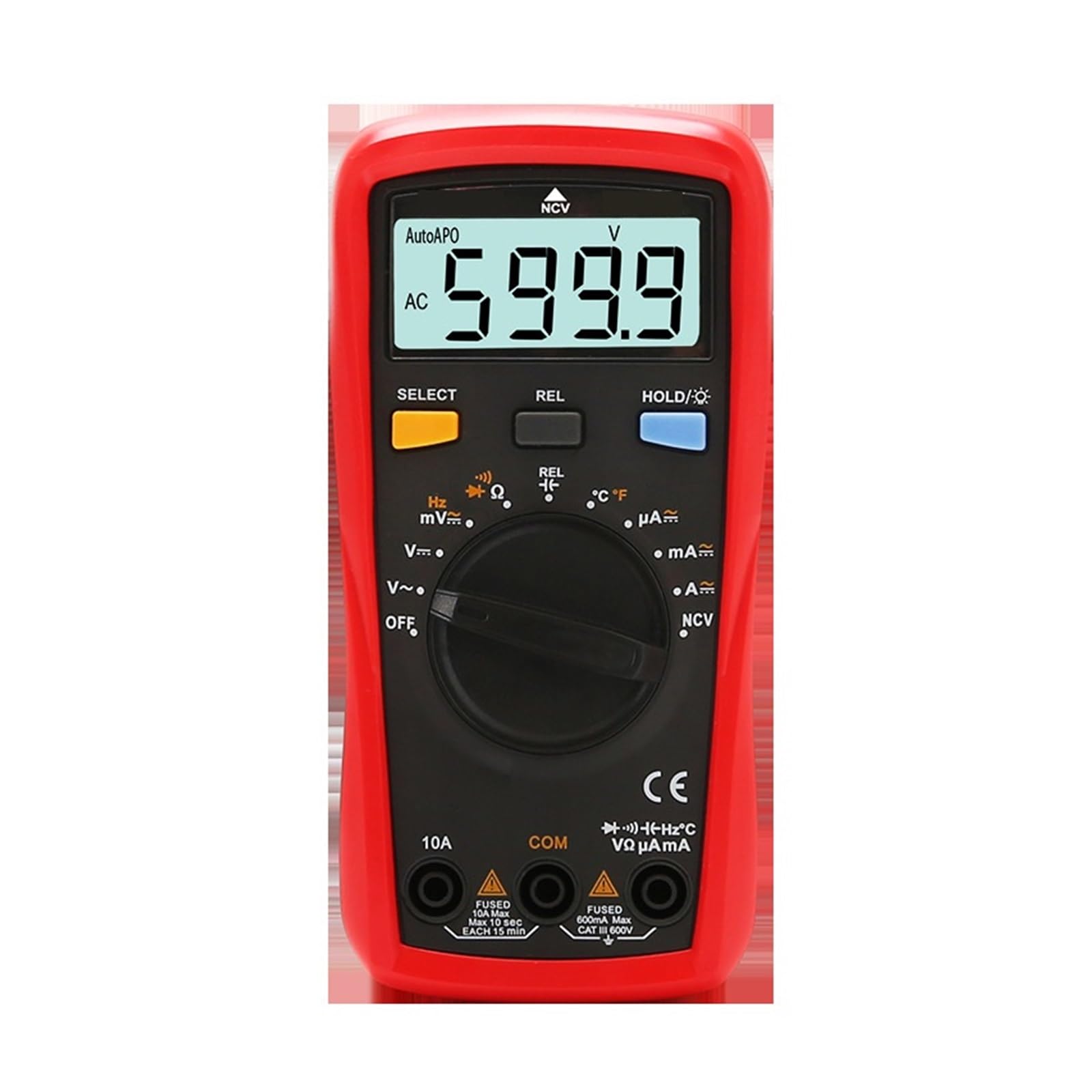 Multimetr Cyfrowy Profesjonalny Tester Miernik Napięcia AC DC Amperomierz Pojemnościowy Instrumenty Elektryczne Bezpieczny, Praktyczny, DokłAdny(133A)