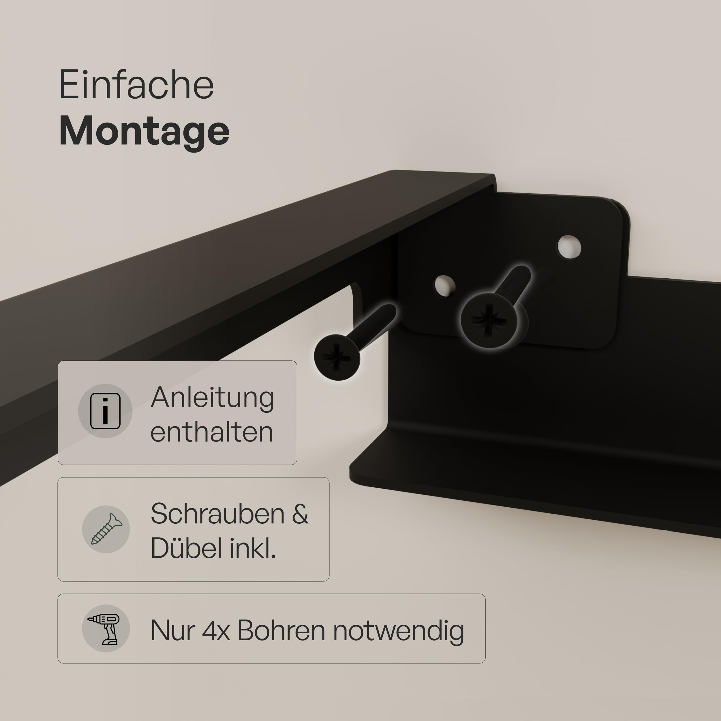 pamo Schuhregal schmal Metall zur Wandmontage 91 x 20 cm | Platzsparender Schuhschrank für Flur, Ankleide oder Schlafzimmer – Schwarze Schuhablage für Sneaker