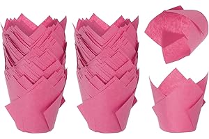 uxcell Tulip Baking Cups Cupcake Liners