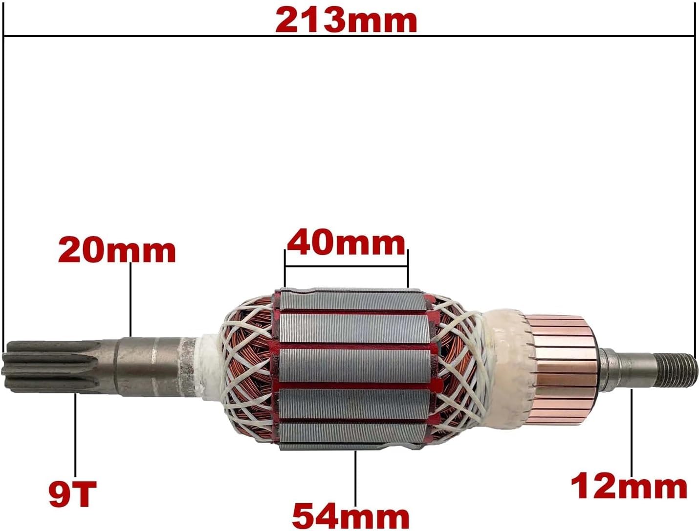 AC220V-240V Armature Rotor Anchor Stator Replacement for Demolition Hammer GSH16-28 GSH16-30(Armature 220V)