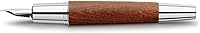 Vista 7 de Faber-Castell e-motion Pluma estilográfica, Madera y Cromo Marrón - Extra Fina