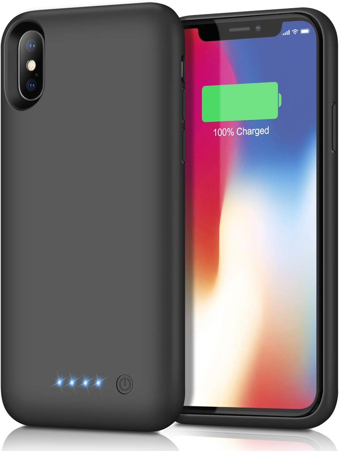 kilponene Battery Case for iPhone X/XS -【2021 Newest Version】6500mAh Charging Case Extended Battery for iPhone X/XS Rechargeable Battery Backup Portable Charger Case-5.8 inch