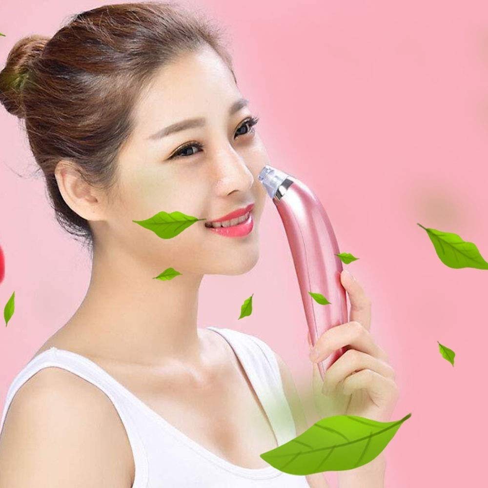 Removedor de cabezal de limpiador de poros, limpiador de poros de succión de vacío eléctrico, acné Comedone Pimple Whitehead Maquillaje extractor de residuos, dispositivo de belleza para limpiez