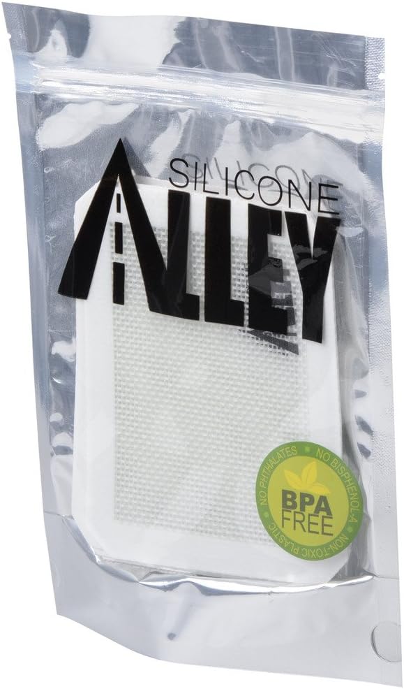 5 Non-stick Silicone Mat Pad, Small Rectangle 5 X 4 Inch, White