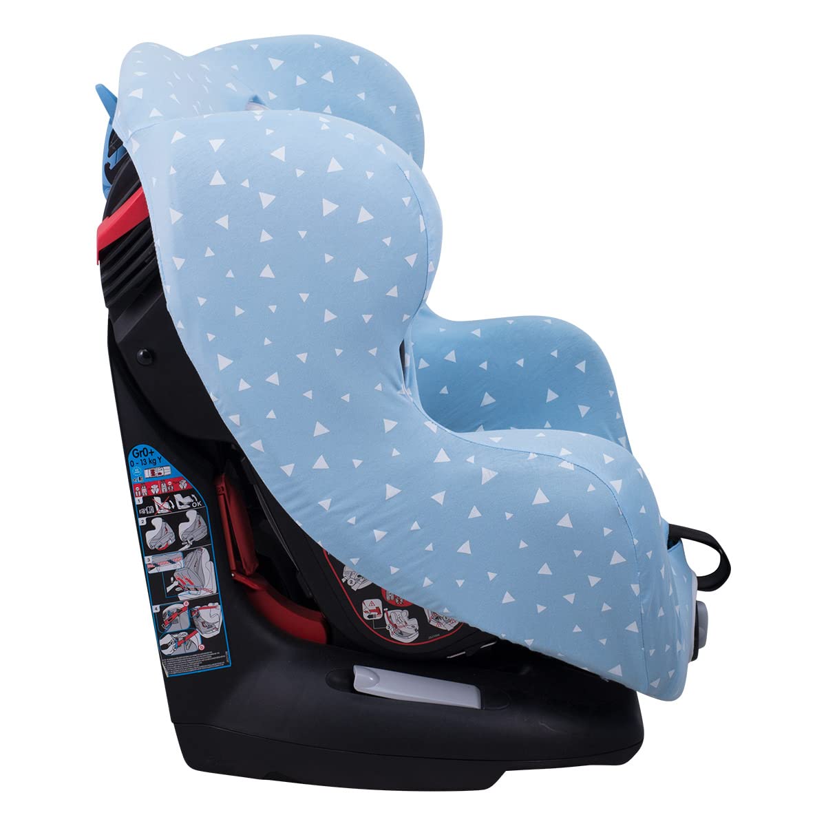 JYOKO Kids Pokrowiec na fotel samochodowy kompatybilny z Iseos Neo i Auto Kite Baby Comfort (Blue Sparkles)