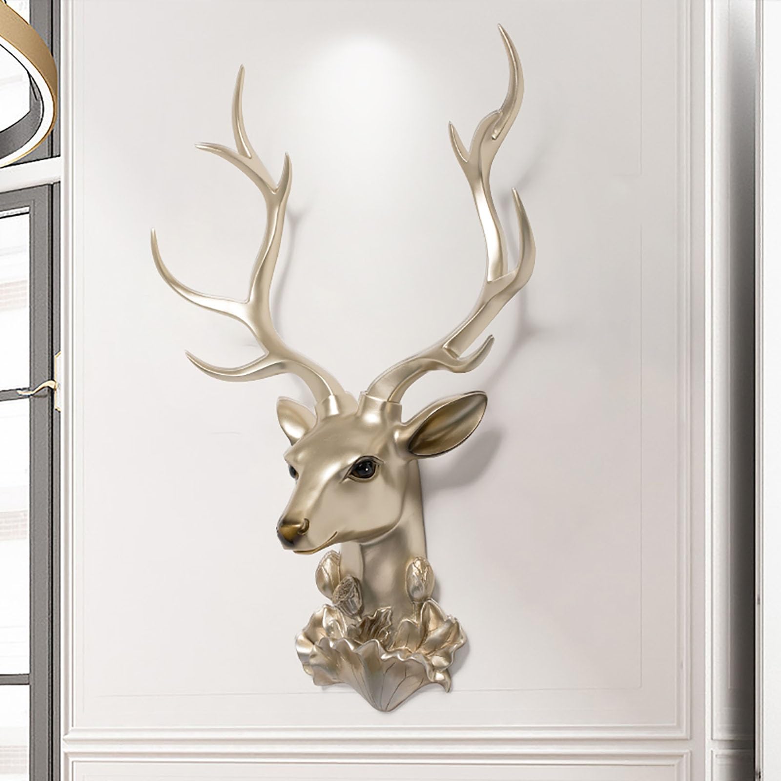 Decorazione murale 3D, Scultura da Parete, Testa di Cervo Finta, Decorazione da Parete, Teste di Animali, sculture di Animali, Decorazione da Parete, Testa di Animale in