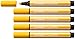 Produktbild STABILO - Premium-Filzstift mit dicker Keilspitze - Pen 68 MAX - 5er Pack - gelb