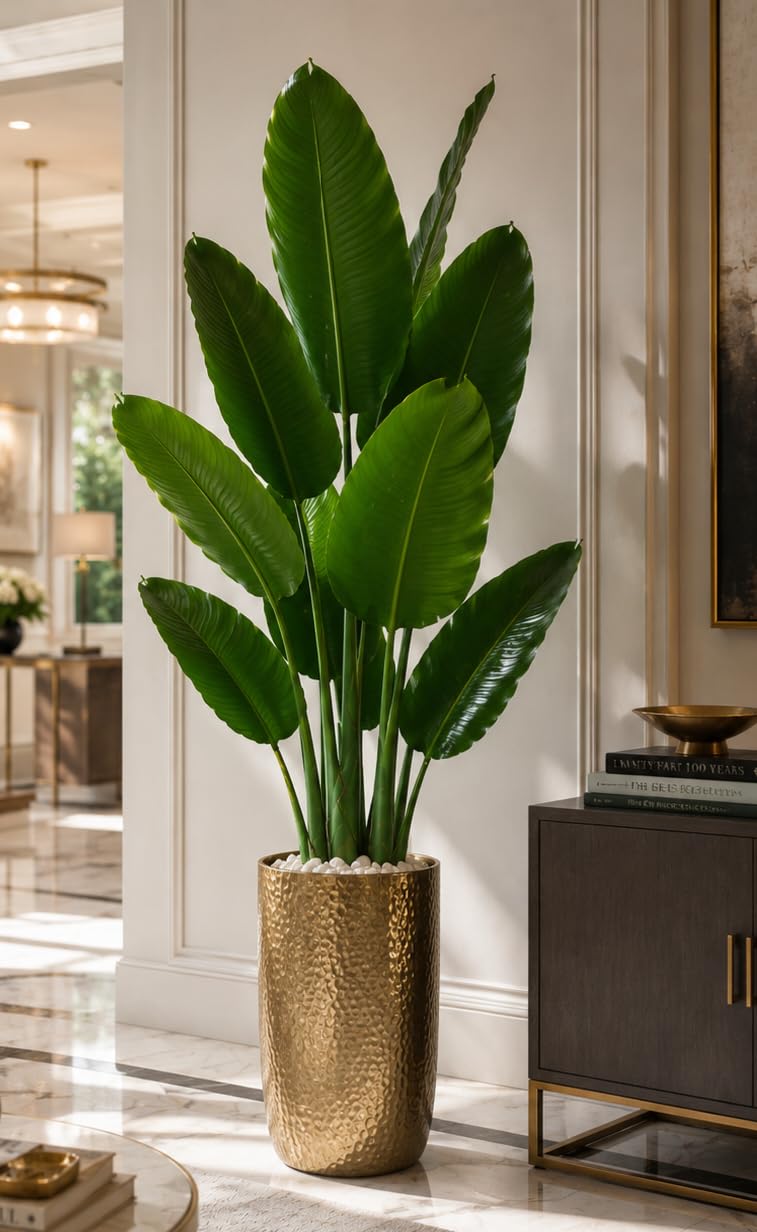6 Feet Artificial Banana Plant Imported Tree Without Vase for Home Decor Hotel Decor Luxury Decoration and Housewarming Gift -180cm-image-9