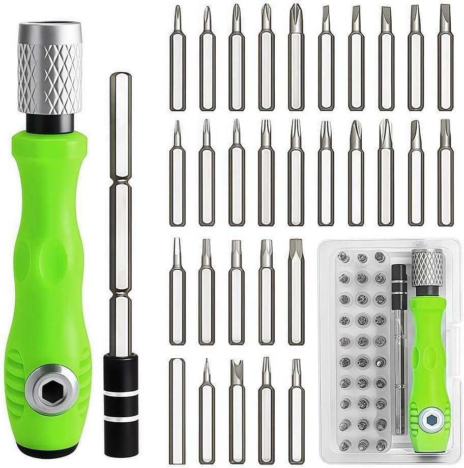 32-in-1 Precision Screwdriver Set Mini Magnetic Repair Tool Kit for Electronics Phone Laptop Watch Glasses Portable Small Screwdriver