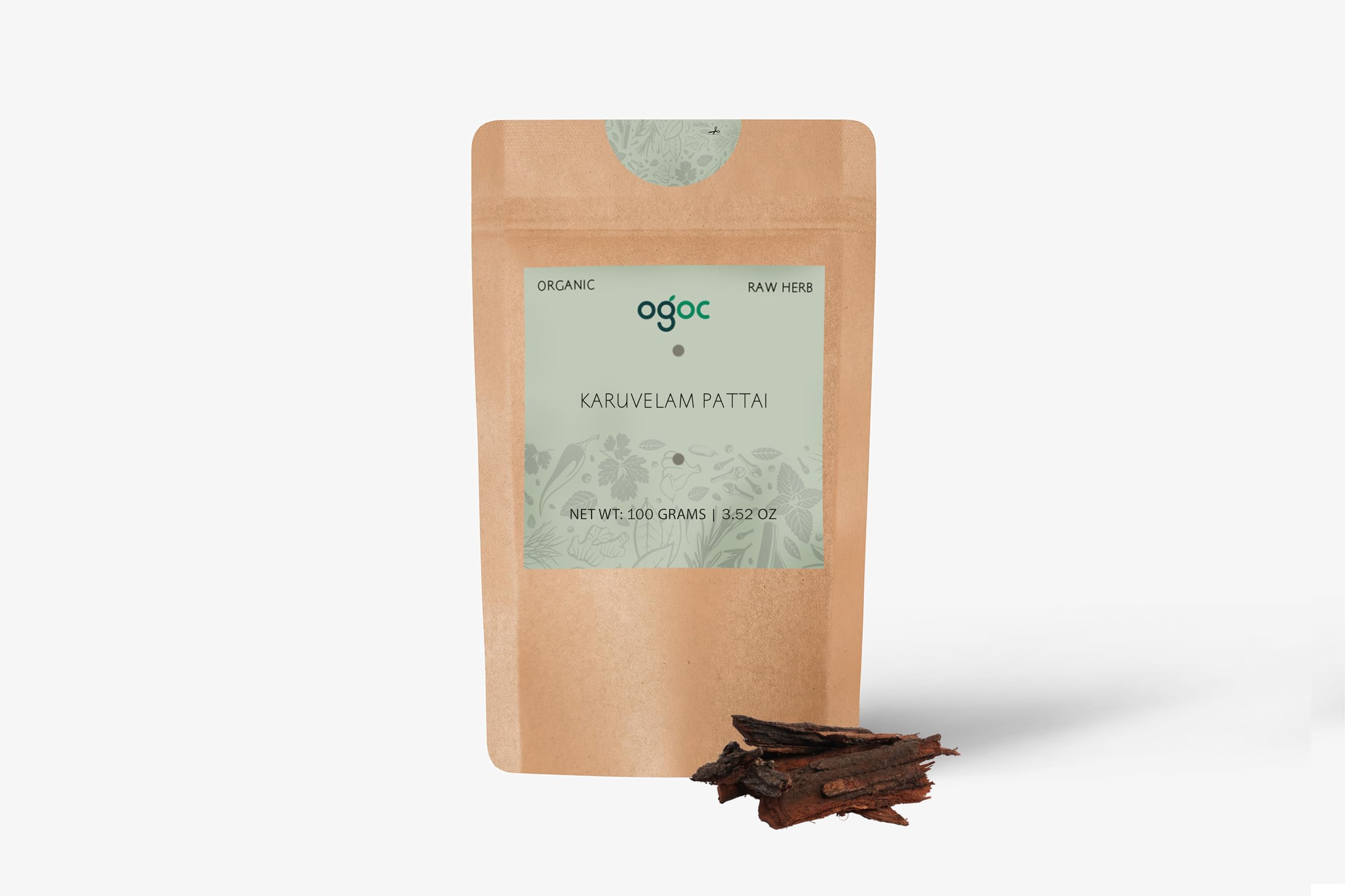 Karuvelam Pattai-Mesquite Bark (Raw) | Natural Herbal Essence,Babul Bark,Keekar Bark, Babool Bark, Gum Arabic Tree-50g