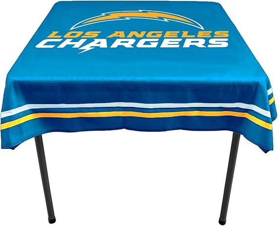 WinCraft Los Angeles Chargers Logo Tablecloth and Square Table Cover Overlay
