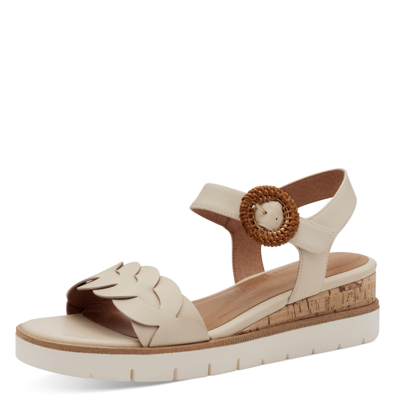 Tamaris Women's Wedge Heel Sandals, Beige, 6.5 UK