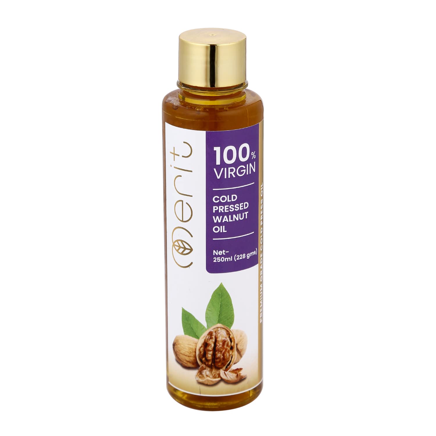Merit Plus Cold pressed Walnut Oil Edible 100 Pure Walnut Oil for Thyroid massage, Hair