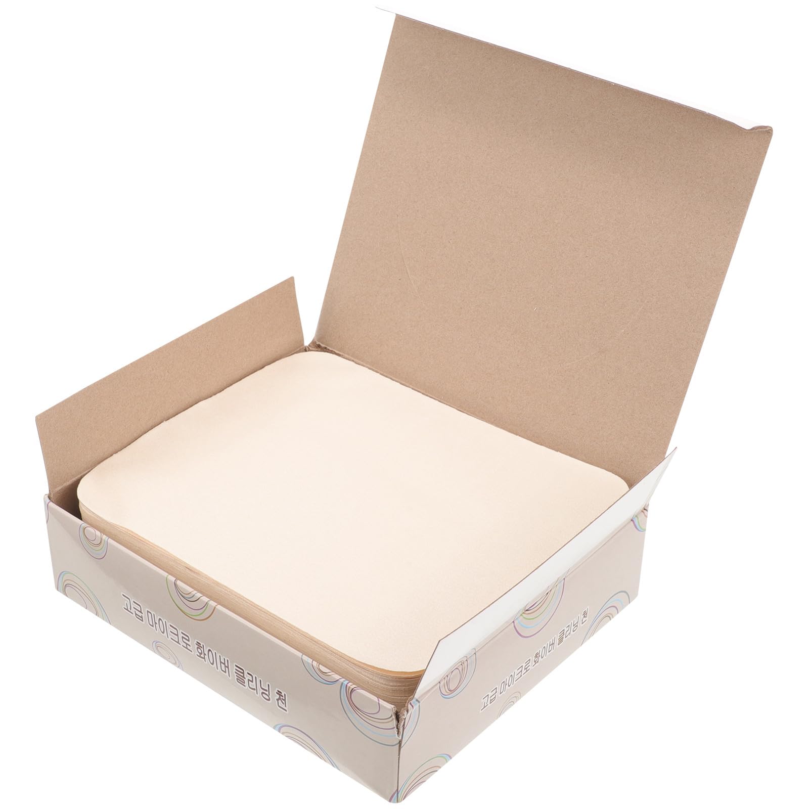 BESTYASH 100 Hojas de Tela de Cerámica Absorbente de Cuero Beige para Manualidades Diy, Herramienta Portátil Adecuado para Alisar y Moldear Barro