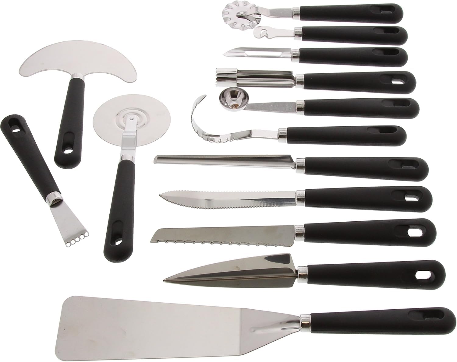Pradel Excellence - 31123 - Mallette Couteaux de Cuisinier 23 Pièces - Lames Inox - Manches Polypropylène et ABS - Compatibles Lave-Vaisselle - Mallette Rangement - Style Unique - 50 x 28 cm