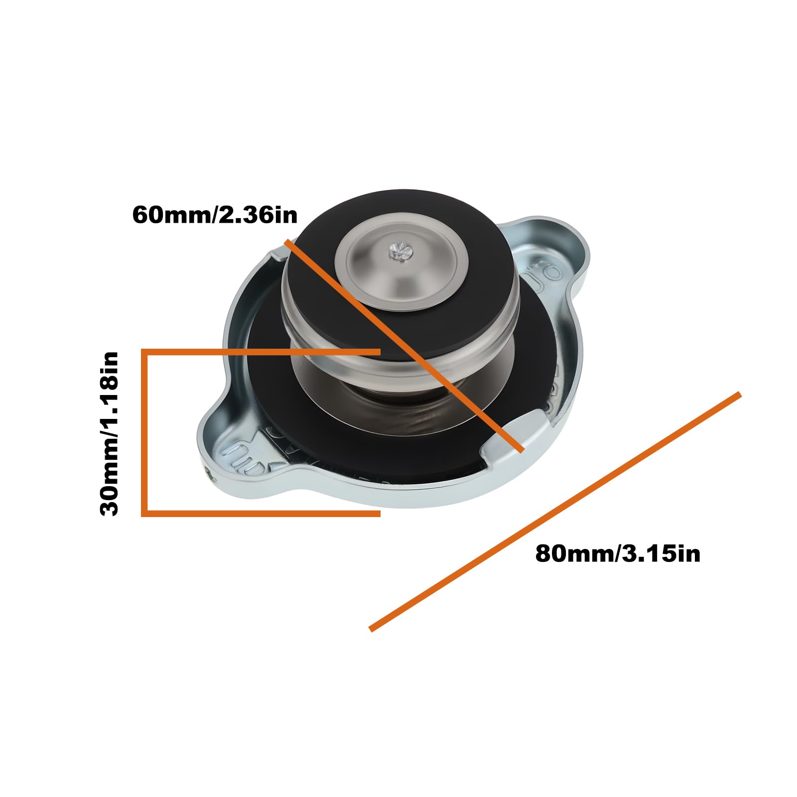 Tappo Radiatore Escavatore 0,9 Bar Compatibile Con Caterpillar Cat 312D 320D 329D 325D 324D 307D 323D