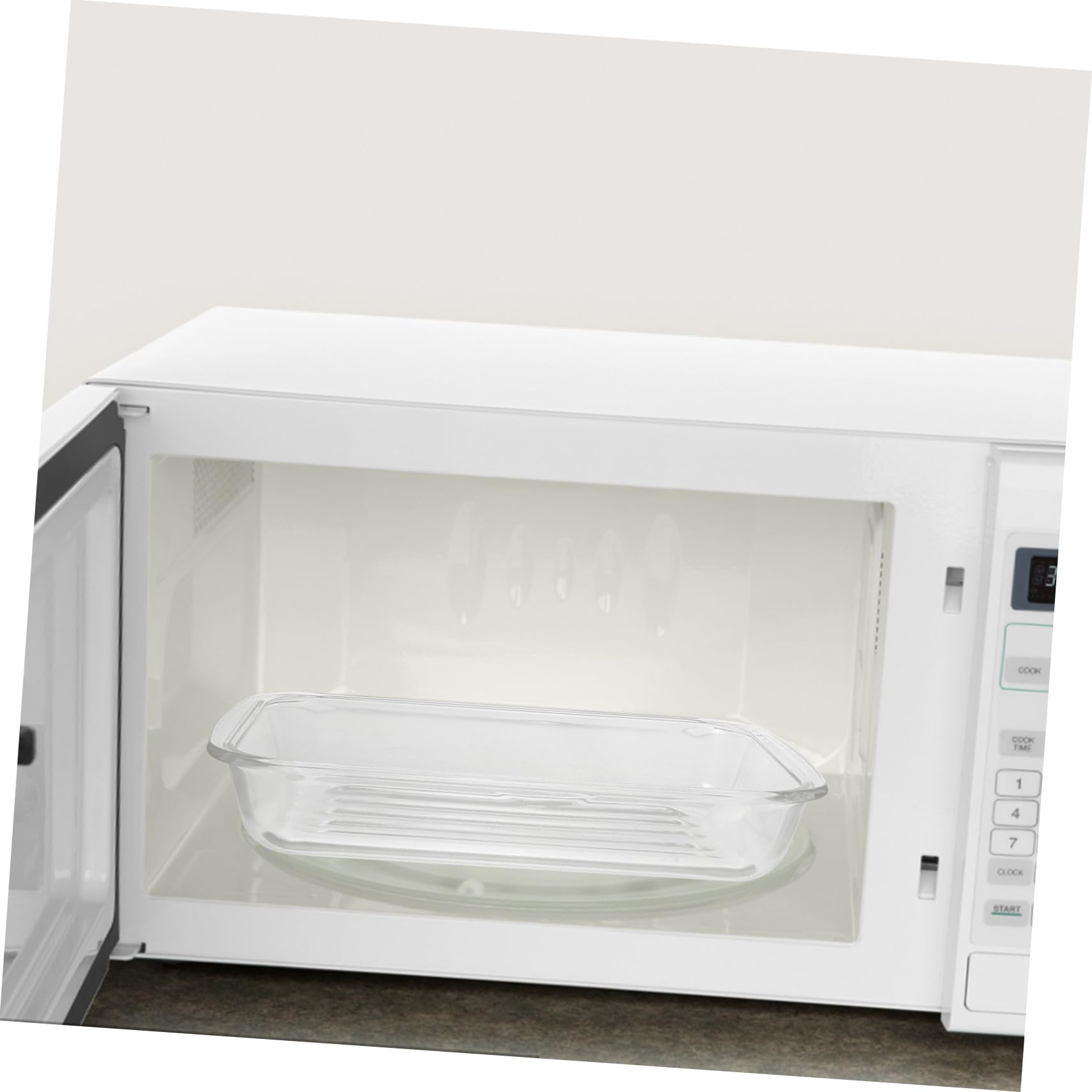 GLEAVI Fuente de Vidrio para Hornear Fuente Transparente para Hornear Bandeja de Vidrio Hogar