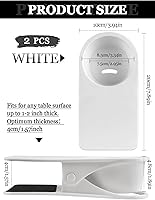 Vista 2 de Kalolary - 2 clips para taza de beber, soporte para botella de escritorio, soporte de vaso de vidrio, clip de almacenamiento de platillo, soporte