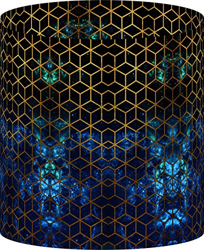 LampPix 10.00 Inch Table Lamp Shade - Midnight Canvas Desk Lampshade (Uno Fitting)