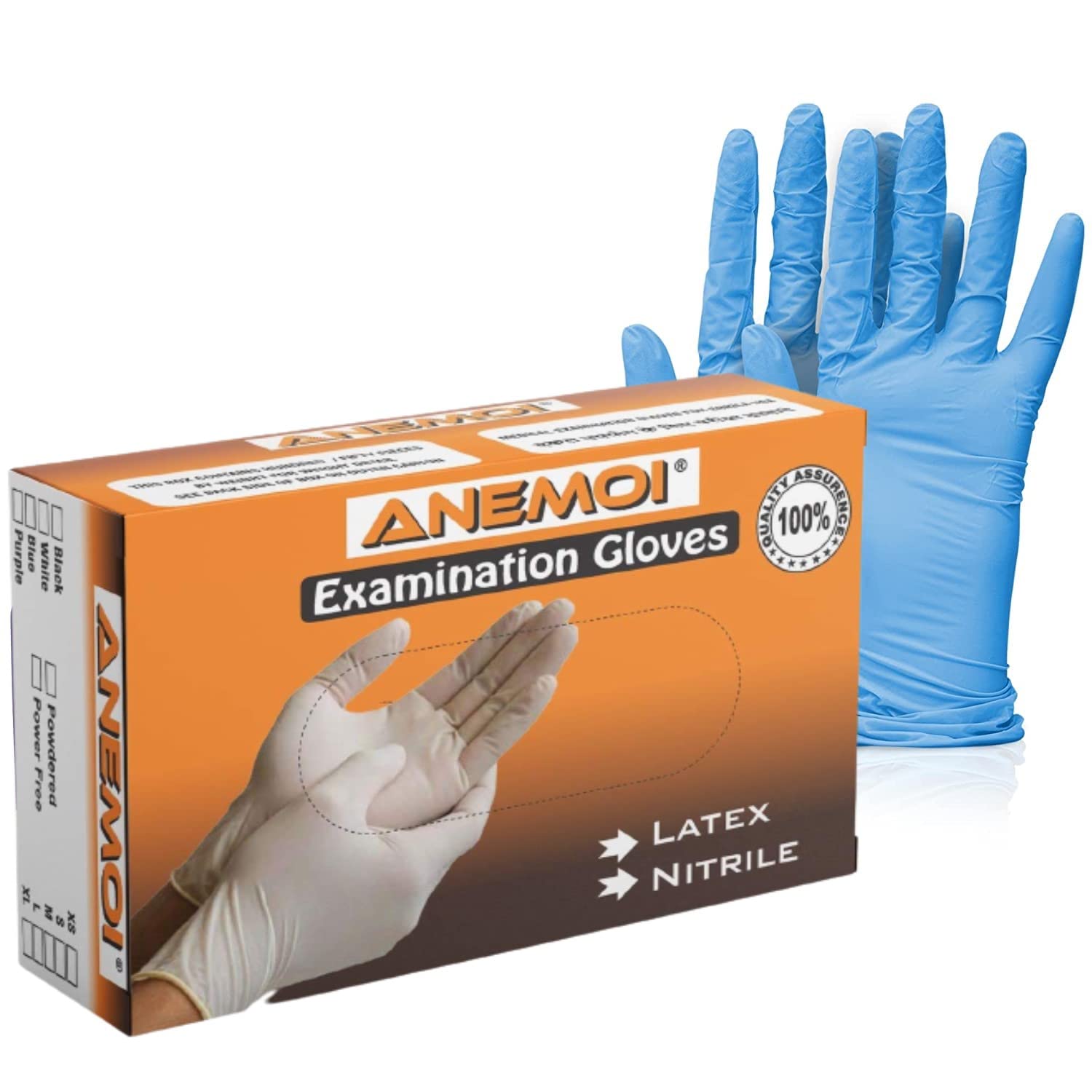ANEMOI 100Pcs Nitrile Disposable surgical Powder Free Rubber Medical Exam Comfortable Industrial Gloves (Large) (B0C5TG9NGH) Amazon Price History, Amazon Price Tracker