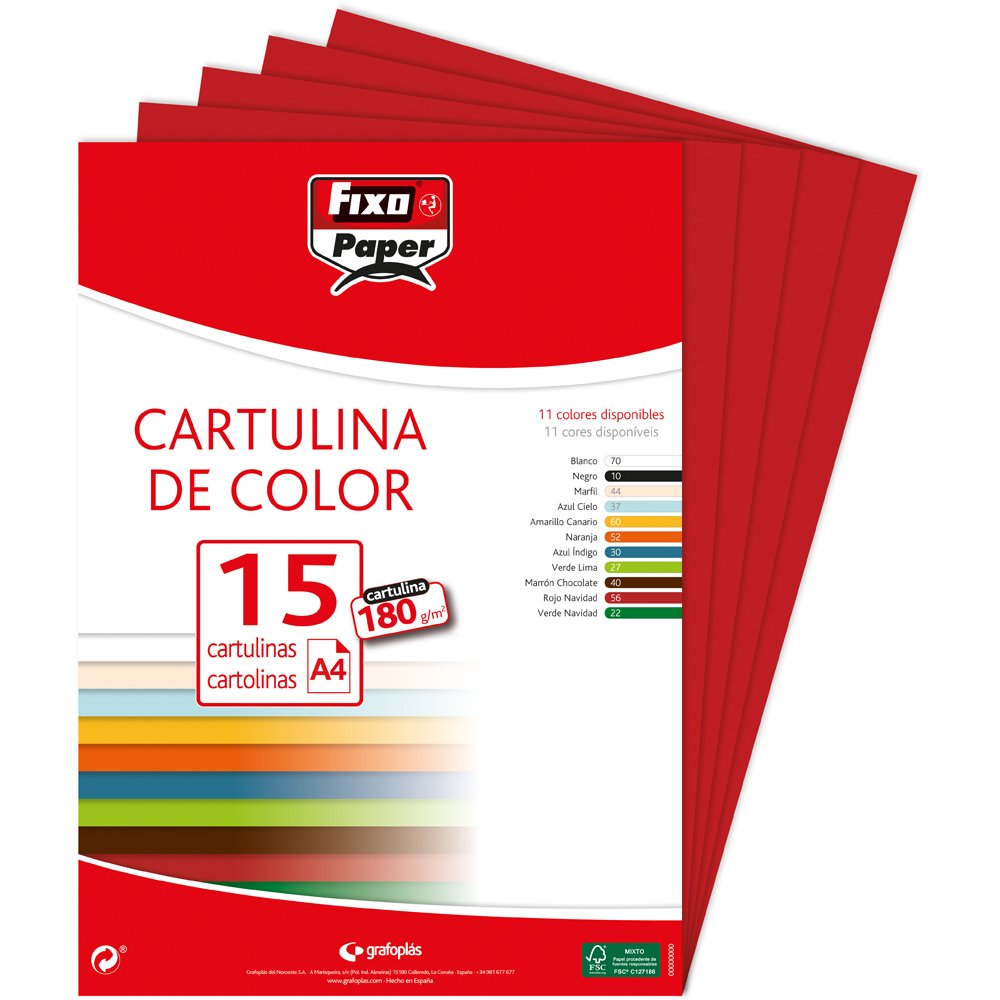 Fixo Paper 11110470 - Pack de 100 – Cartulina blanca A4, 180g — view 103