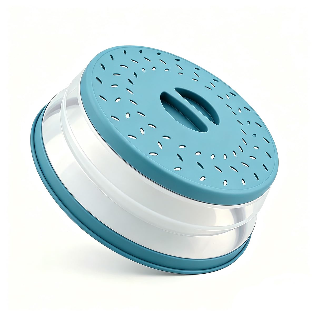 Collapsible Microwave Splatter Cover(ink blue, 10.5IN)