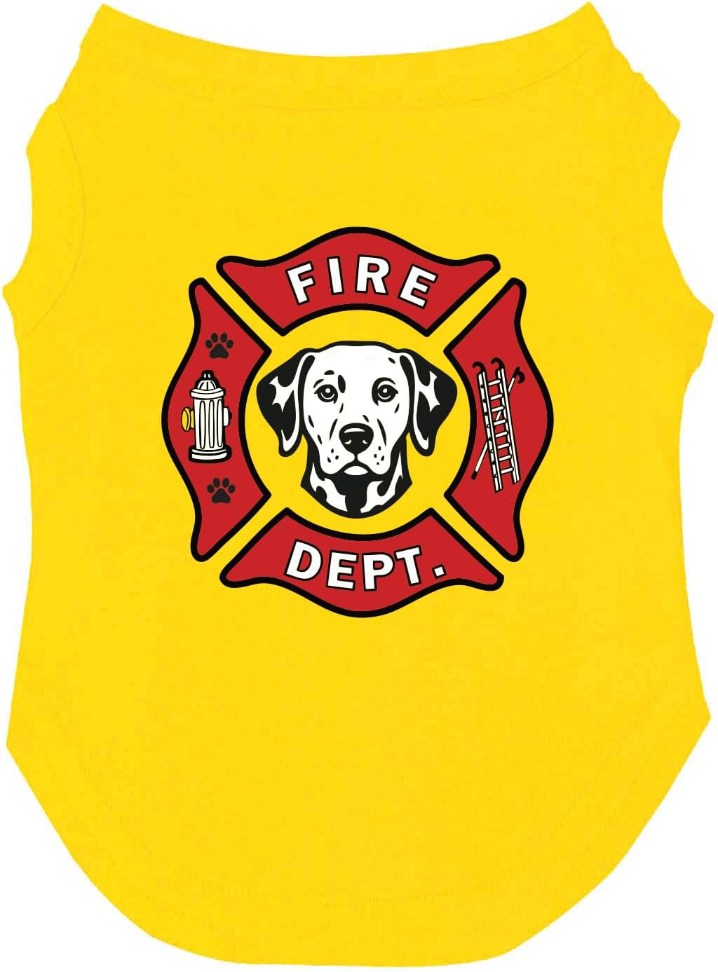 Firefighter K9 Fire Dept Dog Hoodie | Fleece Lined |Leash Hole| Firehouse | Rescue Squad | Halloween Costume | First Responder | Dalmation|Red, 3X-Large 1380