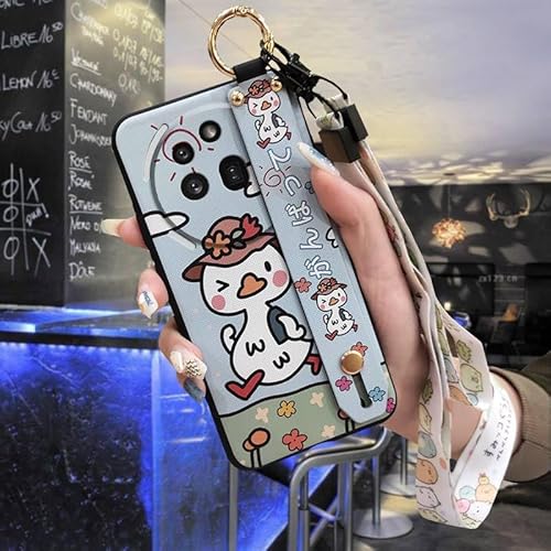 Phone Case Compatible with Nothing Phone 3A Pro, Wristband Shockproof Wrist Strap Anti-dust Back Cover Anti-knock Durable Soft c