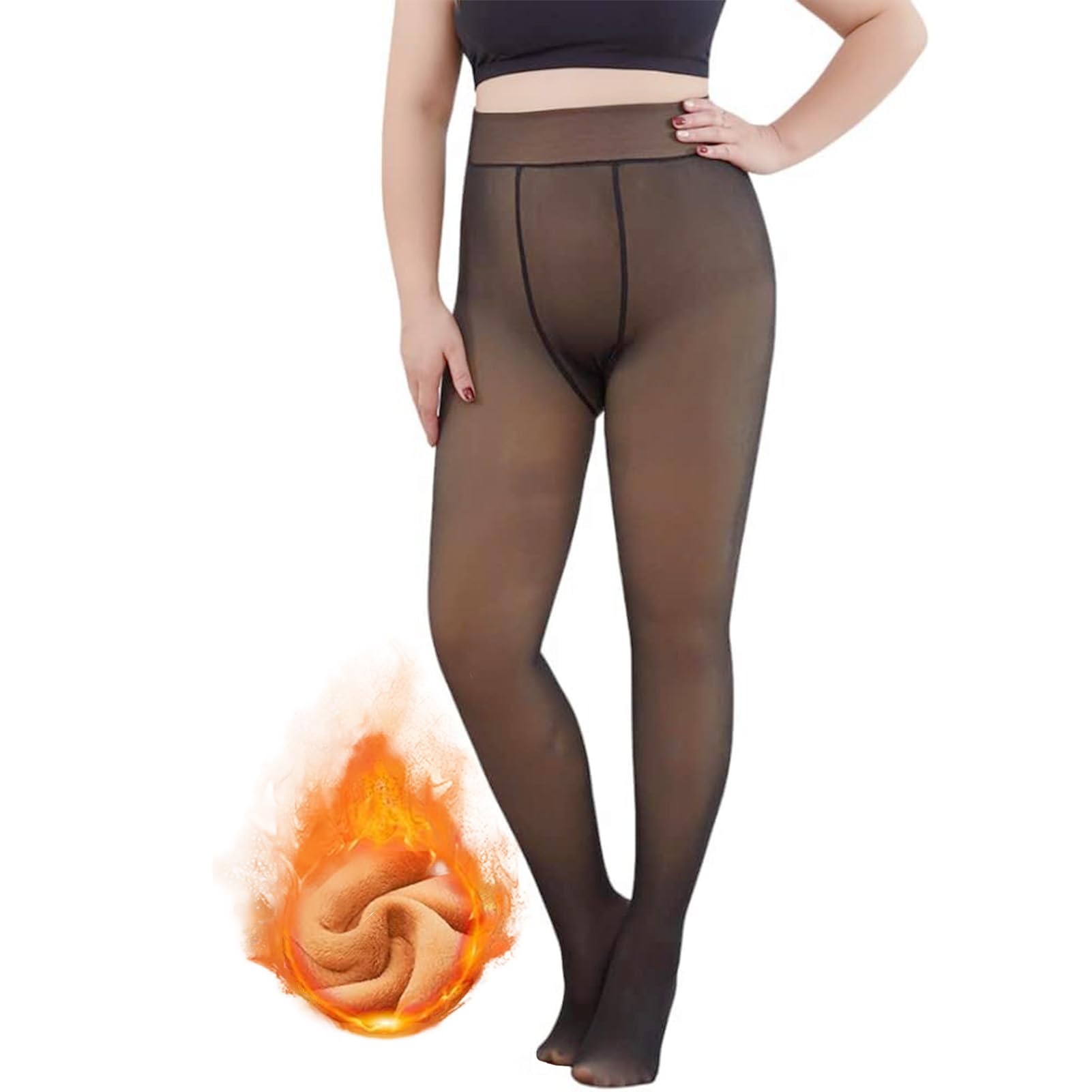 Bezszwowe legginsy termiczne dla kobiet, termiczne damskie zimowe, damskie legginsy termiczne, damskie zimowe legginsy termiczne, spodnie termiczne damskie (Hei), 1 sztuka, 30