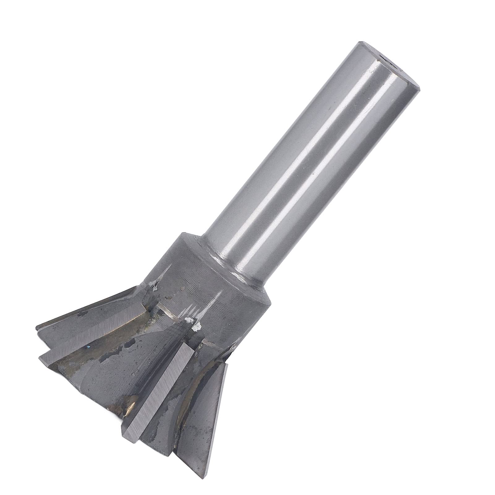 Frez na jaskółczy ogon 60 mm 60 stopni 6 rowków Narzędzie do frezowania z prostym chwytem uniwersalnym do stali Wysokowydajny materiał węglikowy Trwały do ​​stali nierdzewnej Stal