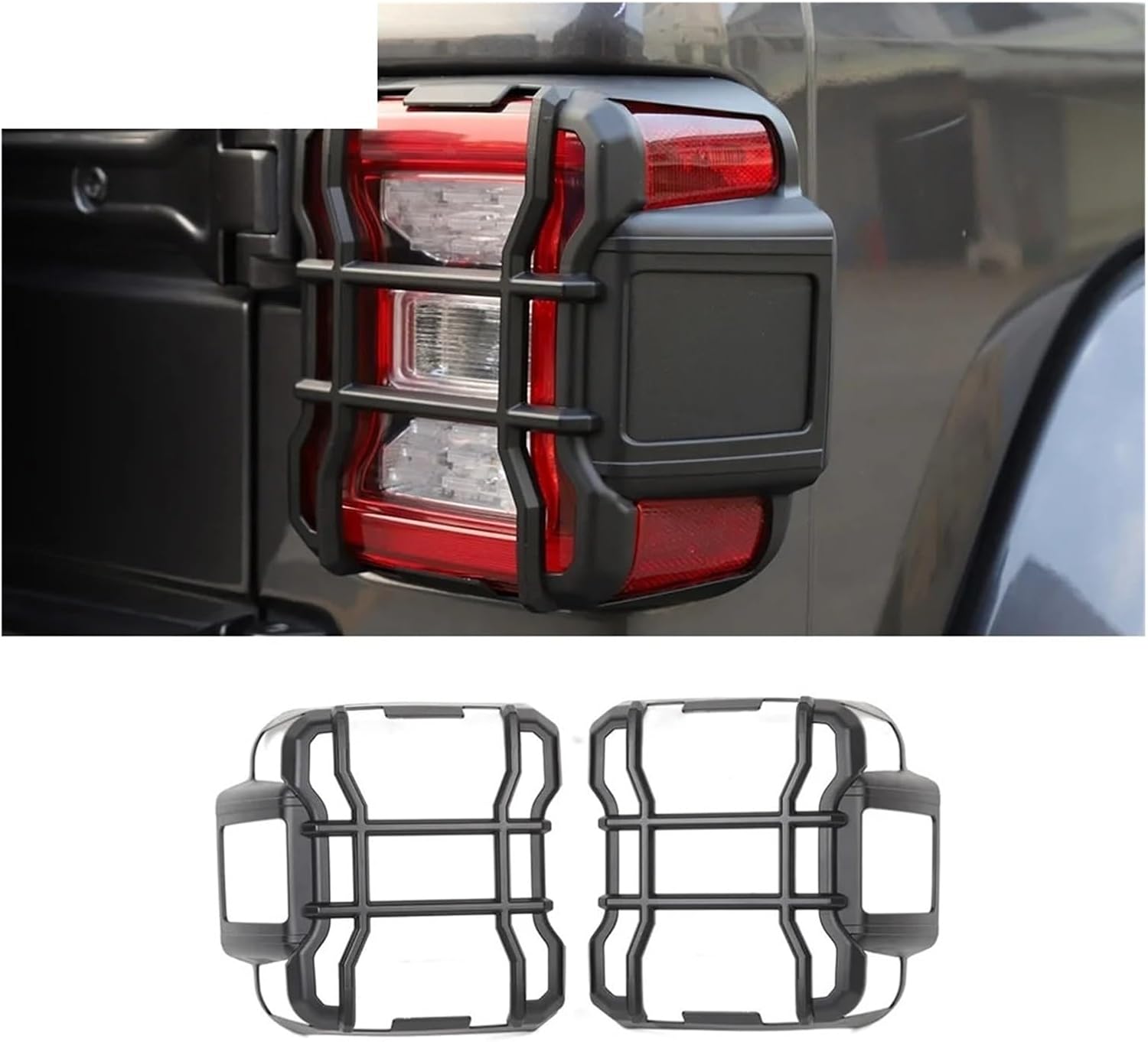 Car Rear Tail Light Lamp Taillight Decoration Cover Compatible For Jeep Wrangler JL 2018 2019 2020 2021-2023 Lamp Hoods Accessories