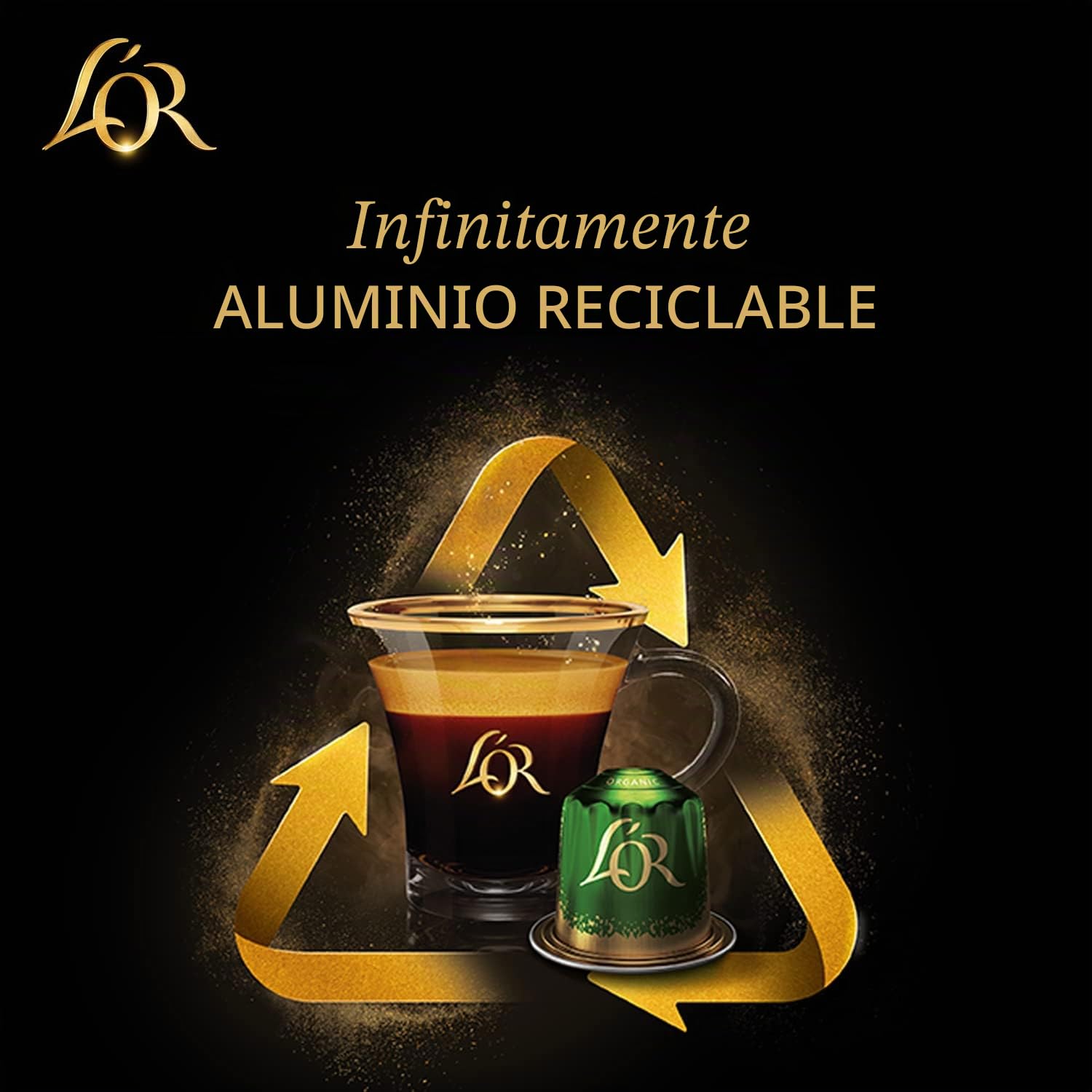 L'Or Espresso Café Onyx Intensidad 12, 10 Paquetes de 20 cápsulas