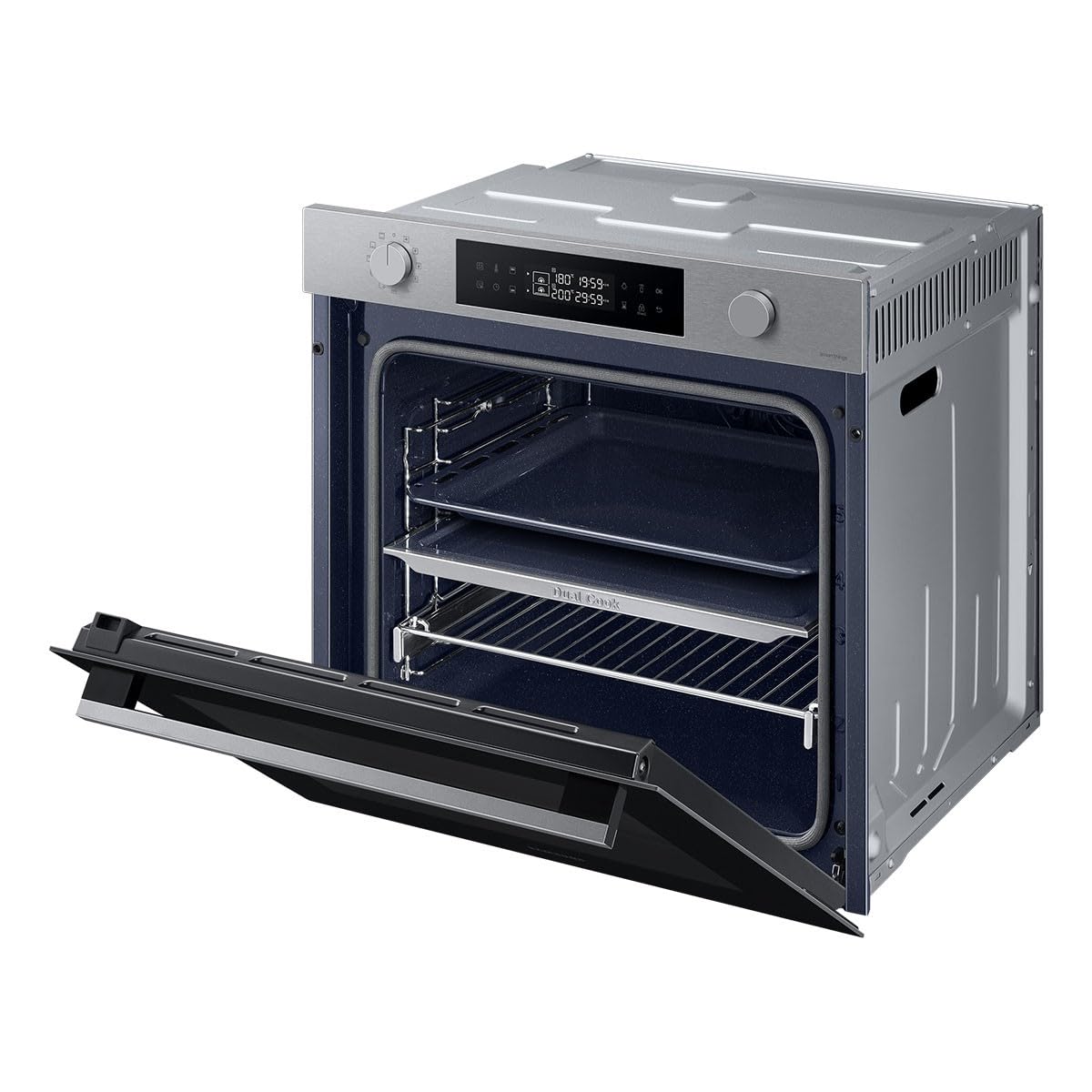 Horno Pirolítico Samsung Dual Cook 1200W 76L Acero inoxidable (NV7B4450VAS/U3)