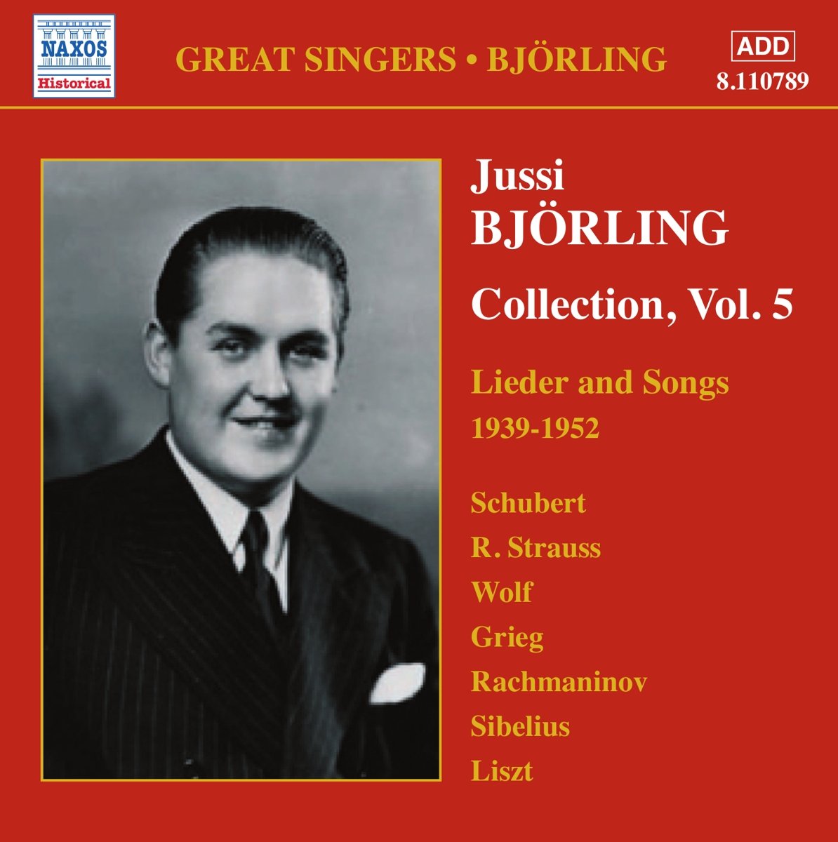 BJORLING, Jussi: Lieder and Songs