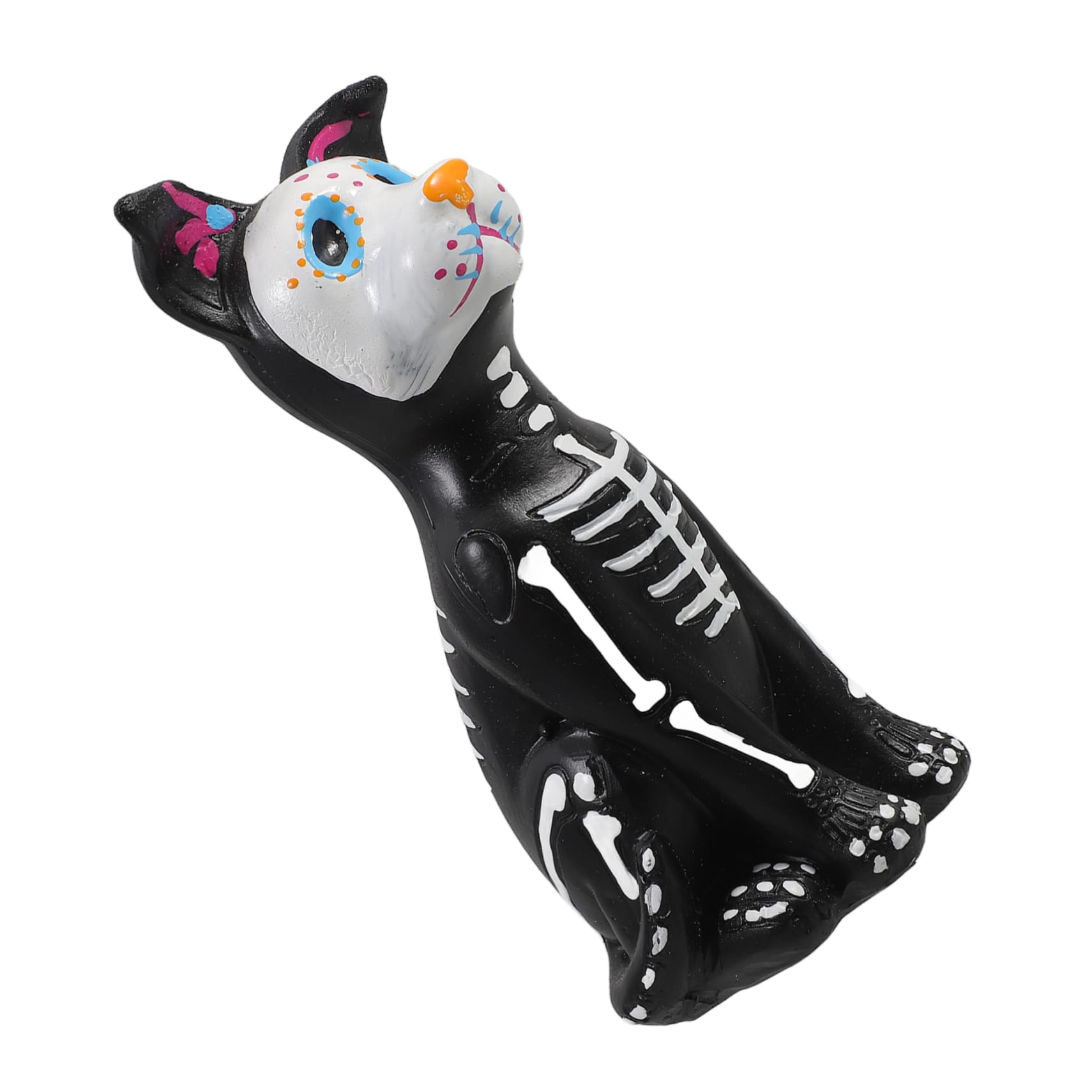 BESTonZON 5 Stück Halloween Resin Hund Statue Tierfigur für Tischdeko Leichter Handbemalter Party Dekoartikel Geeignet für Innen und Außendekoration Kreatives Foto Accessoire