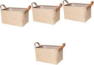 Totority 4 Peças Caixas De Armazenamento Para Roupas Caixas Dobráveis Caixas De Armazenamento De Roupas Cesta De Armazenamento De Tecido Cubos Cestas De Brinquedo Caixa De Armazenamento