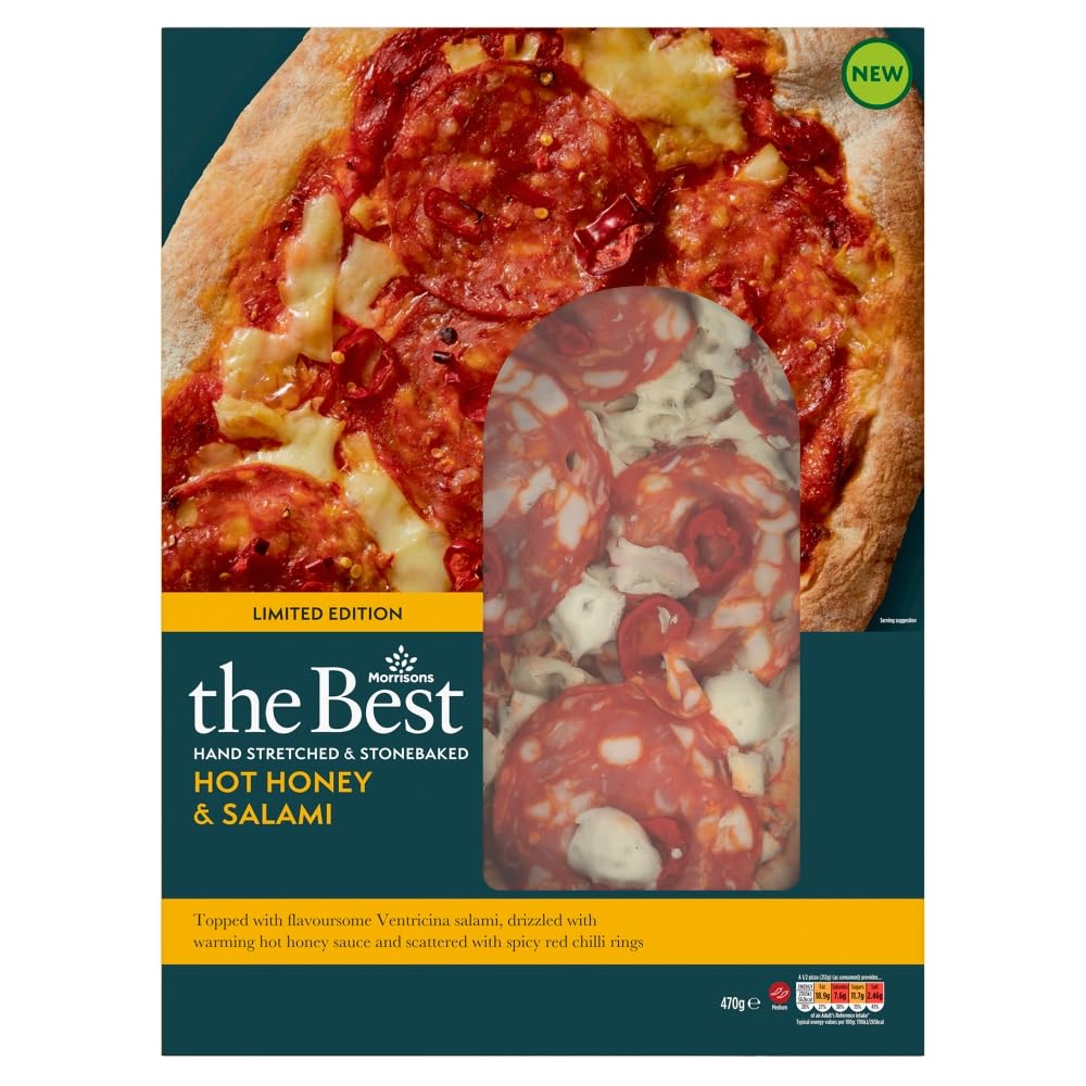 Morrisons The Best Hot Honey Salami Pizza Limited Edition 470g