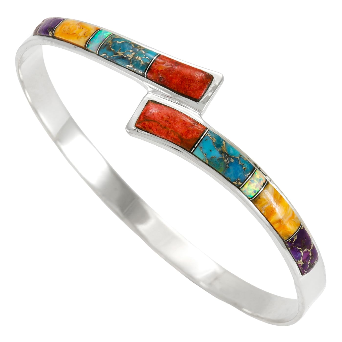 Turquoise Bracelet Sterling Silver 925 Genuine Gemstone Bangle Bracelet