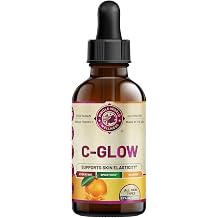 C Glow Vitamin C Liquid Serum | Supports Skin Elasticity & Hydration | Ascorbic Acid, Dandelion Extract, Vitamin E | Gluten Free, Vegan Friendly, Soy Free | Made in the USA.