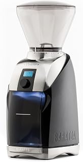 Baratza Virtuoso+ Conical Burr Coffee Grinder - 40 Settings, Timed Dosing, LED Bin for Home Baristas