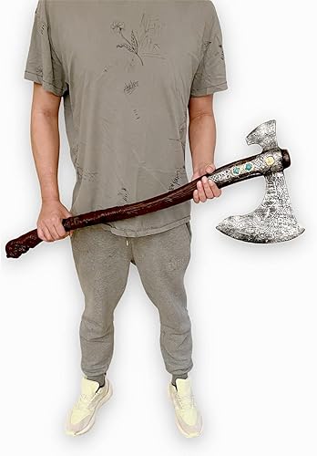 Miniatura 6 de Espada de hacha de espuma vikinga de Leviathan God-War de 36.5 pulgadas para videojuegos, accesorio de disfraz de cosplay, colección, regalo.