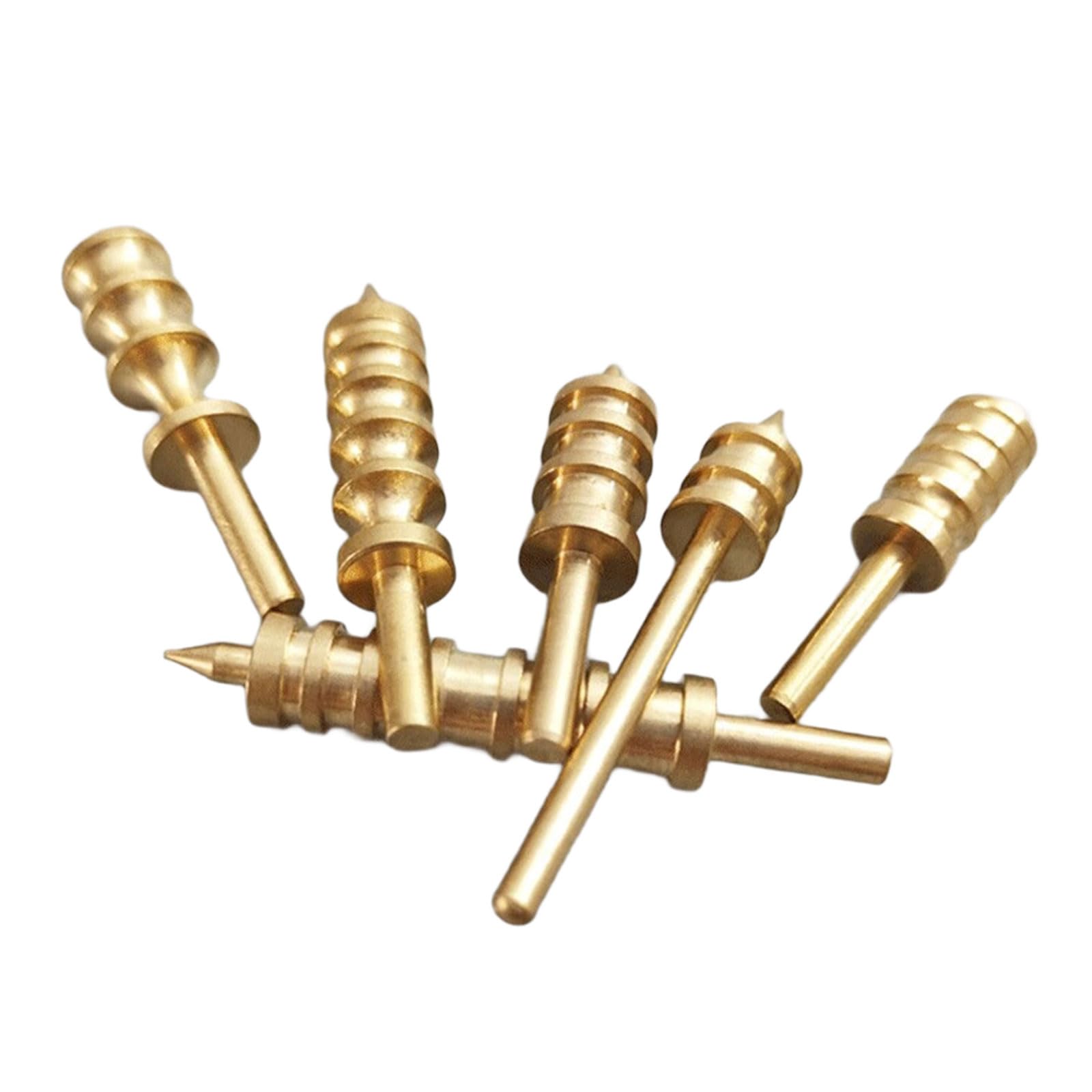 Buxuaaaa 6Pieces Leather Craft Polishing Tool 2-6 Grooves Leather Edging Burnisher Working Tool for Grinding Leatherworking