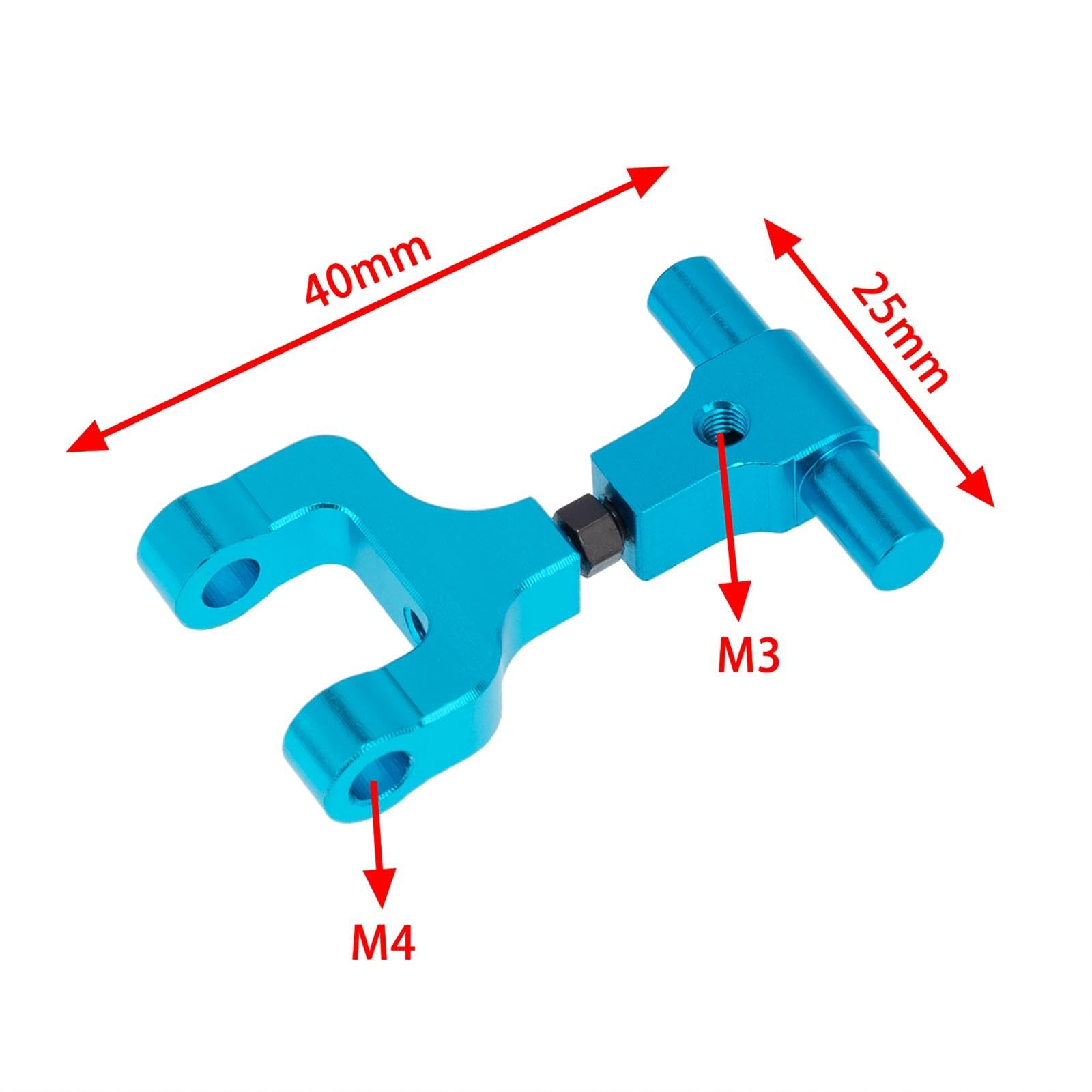 10 Stück RC Auto Teile Aluminiumlegierung Lenkgestänge Schwenkarm Motorhalterung Achsschenkelträger Korrosionsbeständig für Modellauto Ersatzteil, Schwinge vorne hinten