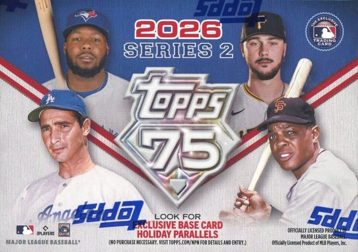 2026 Topps Series 2 Baseball Blaster Sealed Box with (3) HOLIDAY VARATIONS
