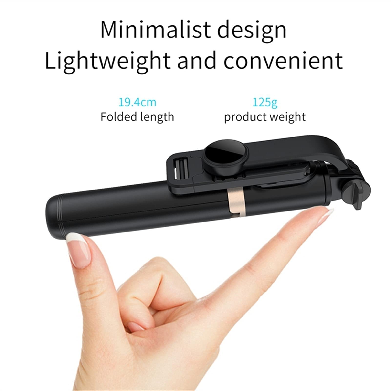 SCRUBY 3 in 1 Wireless Bluetooth Selfie Stick Pieghevole Mini Treppiede Monopiede Espandibile