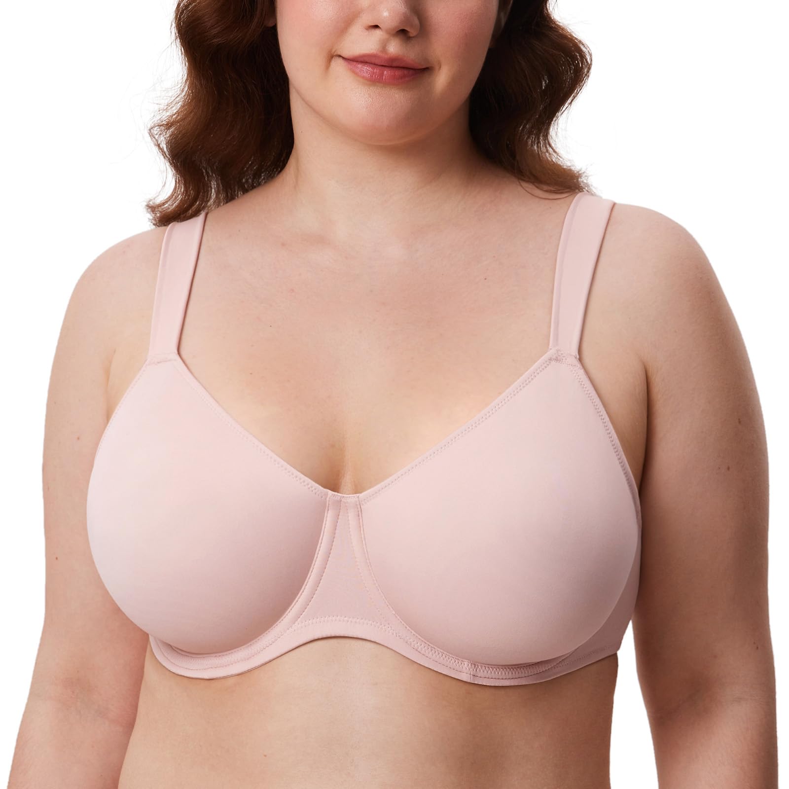 DELIMIRA Damen T-Shirt Minimizer BH mit Bügel Große Größen Ohne Gepolstert