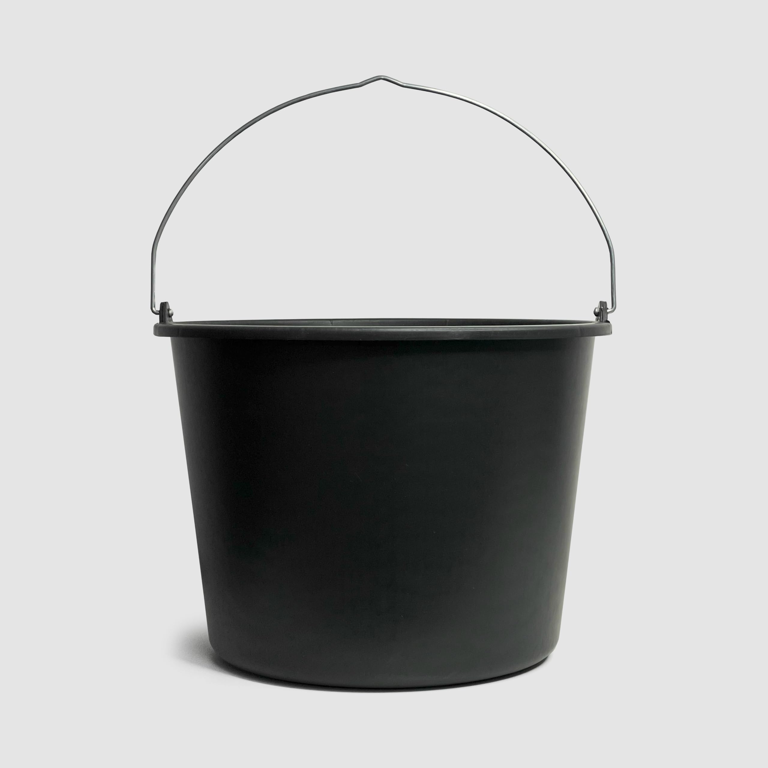 TAMS® Secchio da costruzione 5/12/20 l, secchio per malta e cemento, in plastica robusta, stabile per giardino, cantieri e agricoltura (a scelta come confezione da 5, 10 o 20) (20, 20 litri)