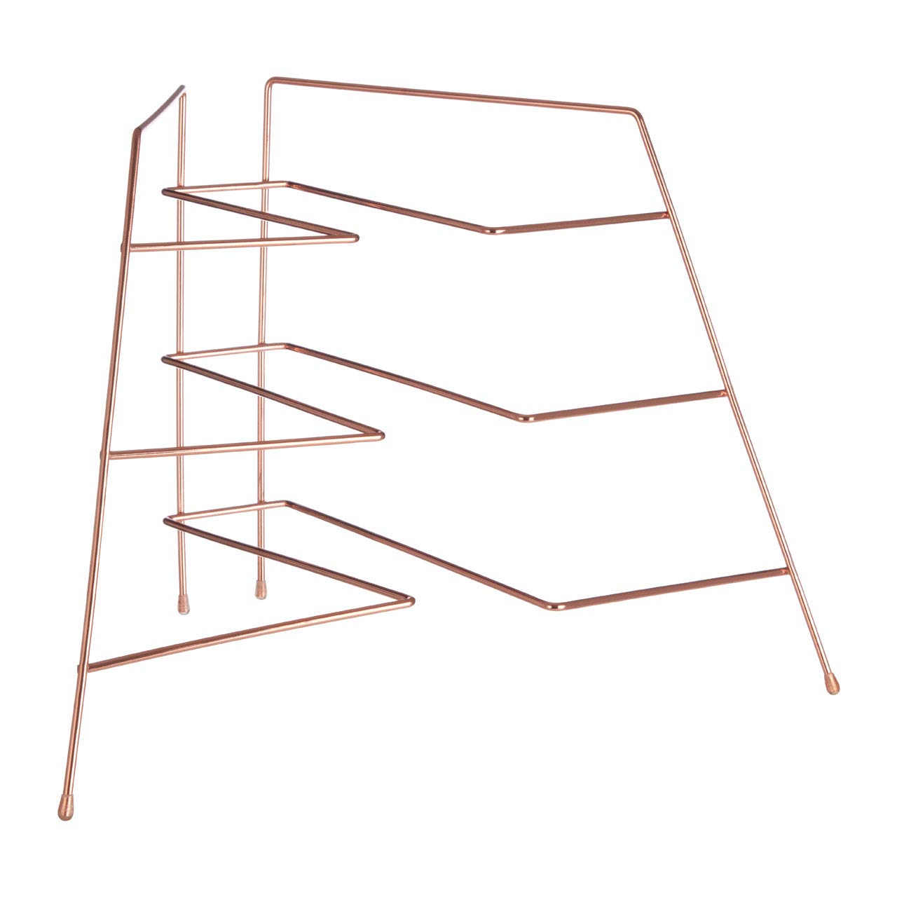 Orsina Rowan Copper Plated Corner Plate Rack from B&Q