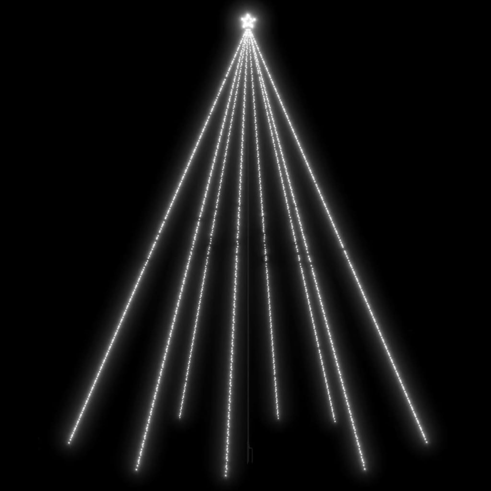Luci Albero Natale Interni Esterni 1300 LED Bianco Freddo 8 m,Arredo,Decorazioni Natalizie,Alberi di Natale-328761