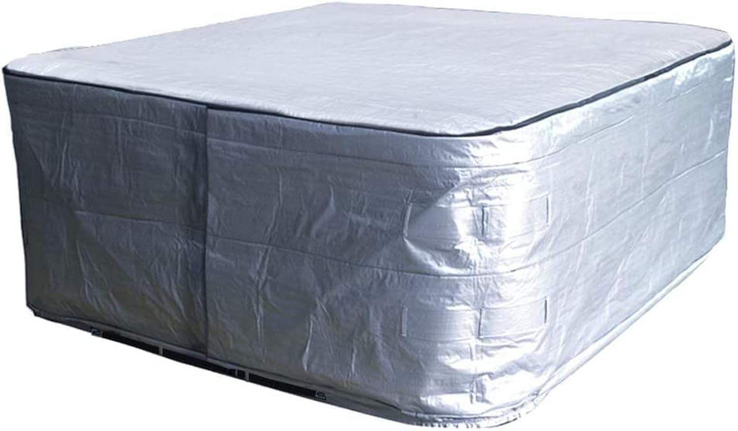 UCEDER Waterproof Hot Tub Cover 170G Polyethylene Spa Cover and UV Protection Hot Tub Sun Shield (76"x76"x35")